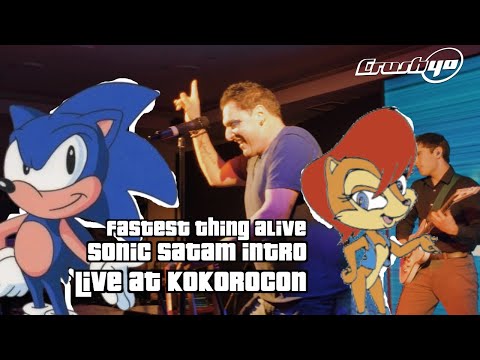 Crush 40 fastest thing alive Sonic satam intro live at KokoroCon 2025