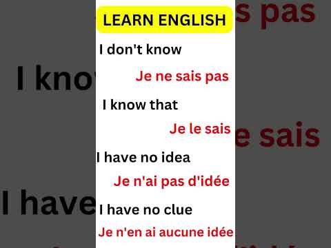 Apprendre langlais facilement et gratuitement / phrase en anglais pour débutant