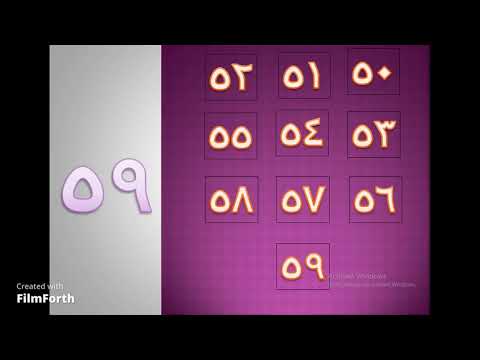 Arabic-indian number song (0-100) - أنشودة الأرقام العربية الهندية والأعداد من صفر الي مائة