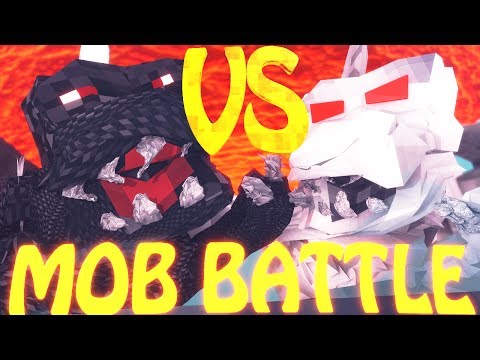 Minecraft Mob Battles | Mutant Godzilla VS Mobzilla - Bosses Mod