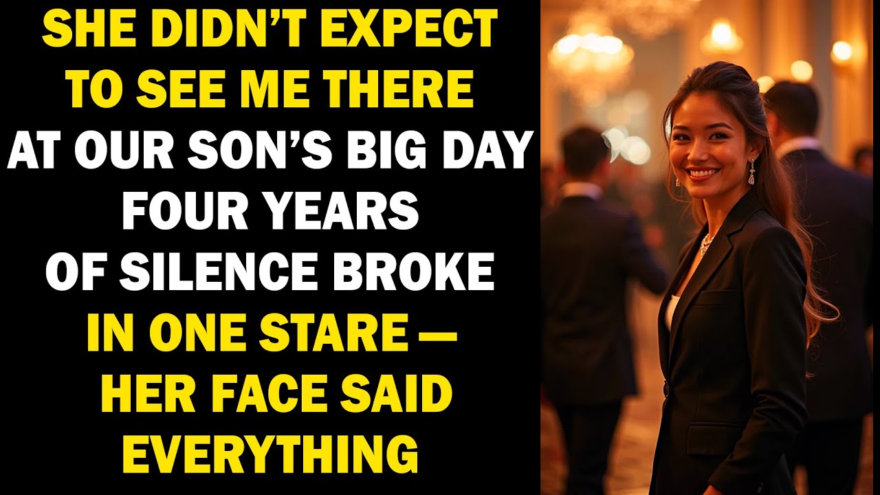 After 4 Years of Silence, She Locked Eyes with Me at Our Son’s Graduation  Her Reaction Said Everyth