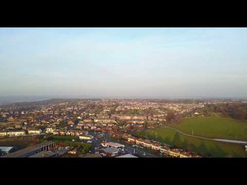 Drone flight over castleford