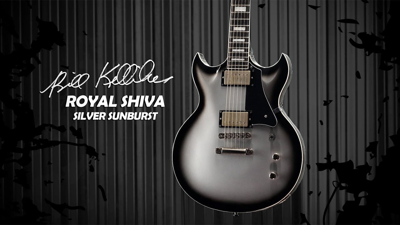 ESP LTD Royal Shiva Bill Kelliher Signature Guitar - Silver Sunburst