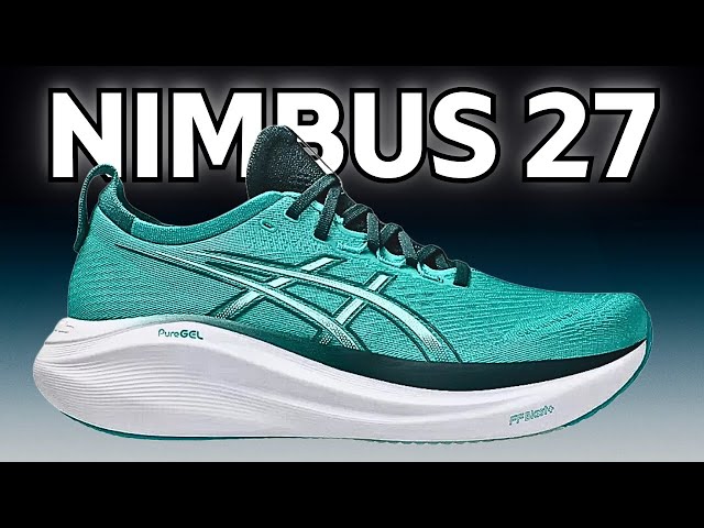 Vídeo relacionado con Asics Tenis de Correr Gel-Nimbus 27 para Hombre, Niebla índigo/Azul Mezclilla, 44 EU