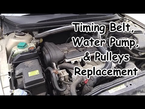 Volvo S80 Timing Belt, Water Pump, & Pulleys Replacement
