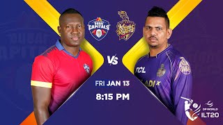 Full Match 1 - 13/01/2023 - Dubai Capitals V/S AD Knight Riders - 20:20 Cricket - ILT20 - 2023