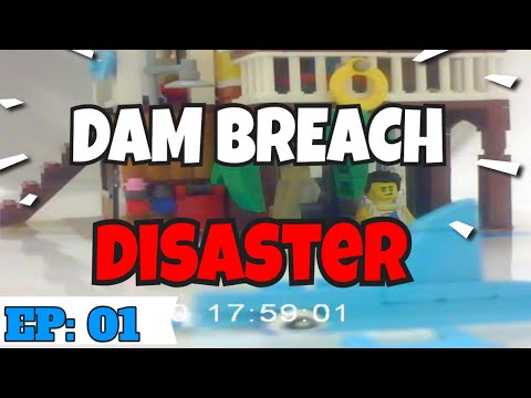 LEGO DAM BREACH THROUGH LEGO HOUSE Disaster