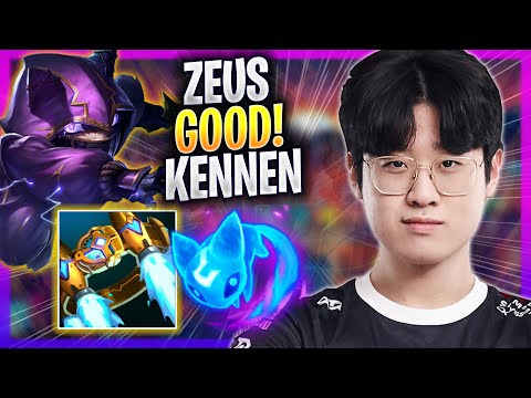 ZEUS IS SO GOOD WITH KENNEN! - T1 Zeus Plays Kennen TOP vs Kayle! | Season 2023
