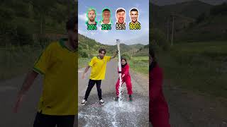 Download lagu YouTuber vs Footballers Bottle! Who Is Faster?! #ronaldo #mrbeast #youtube #shorts mp3