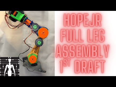 Innovative Robot Leg Construction Video