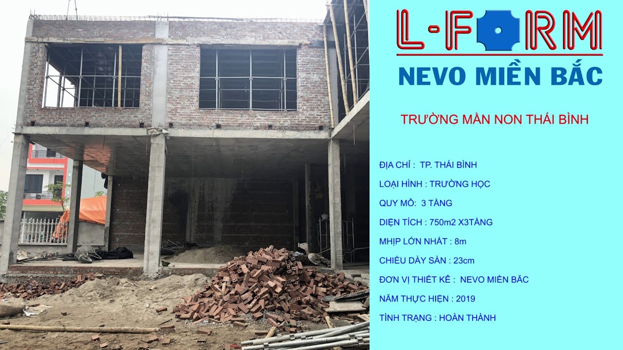 [DỰ ÁN] TRƯỜNG MẦM NON THÁI BÌNH - SÀN PHẲNG LFORM NEW-NEVO