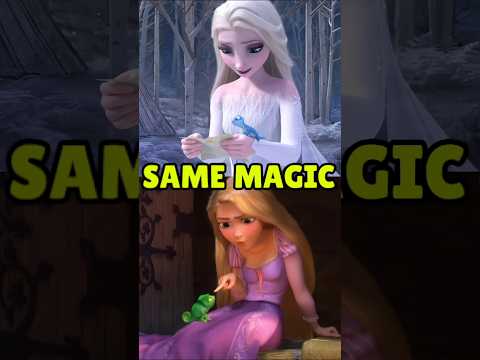 😰 Connection between FROZEN and TANGLED 💀🤯 #frozen #tangled #elsa #rapunzel #theory #shorts