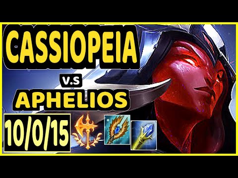 STROMPEST (CASSIOPEIA) vs APHELIOS - 10/0/15 KDA BOTTOM ADC GAMEPLAY - NA Ranked GRANDMASTER