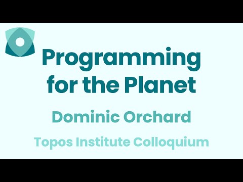 Dominic Orchard: "Programming for the Planet"