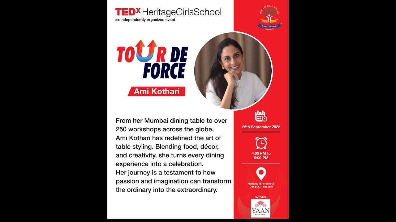 More than a meal: Life lessons from my table. | Ms. Ami Kothari | TEDxHeritageGirlsSchool