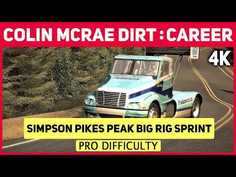 Colin McRae DiRT in 4K - Career - #22 Simpson Pikes Peak Big Rig Sprint - Pro Difficulty