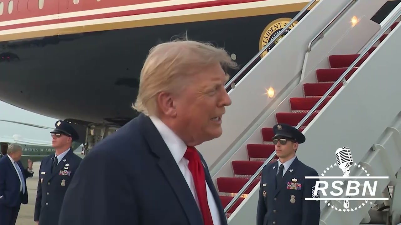 WATCH: President Trump Gaggles with Press at Joint Base Andrews - 7/19/26