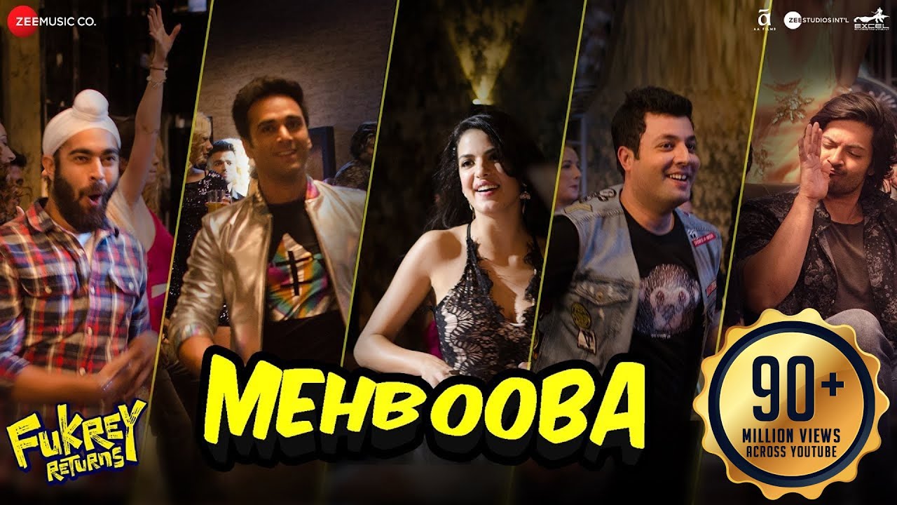 Mehbooba Lyrics  | Fukrey Returns | Ali Fazal, Manjot Singh, Pankaj Tripathi, Priya Anand, Pulkit Samrat, Richa Chadha, Varun Sharma, Vishakha Singh | Neha Kakkar, Yasser Desai | Hardeep