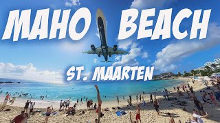 PLANE LANDINGS AT MAHO BEACH ST. MAARTEN | CELEBRITY ASCENT MAIDEN VOYAGE CRUISE VLOG