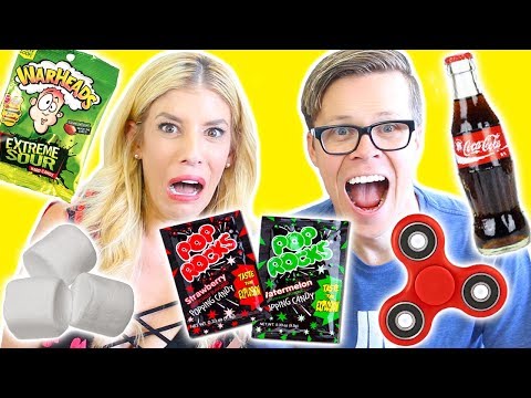 POP ROCKS YOU CALL IT CHALLENGE! (Day 175) (Fidget spinners, Coke and Sour Warheads)