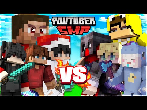 Minecraft Youtuber SMP #18 |  Team KiraMC vs Team ZioKass !  Who will win ?