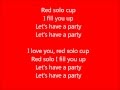Glee - Red solo cup - Lyrics 