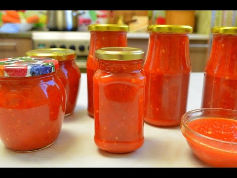 "БОЛГАРОЧКА" Идеальный СОУС -АДЖИКА из БОЛГАРСКОГО ПЕРЦА