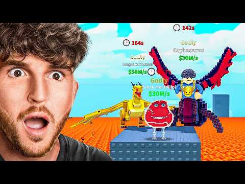 I Got EVERY GODLY In Survive Lava For Brainrots..