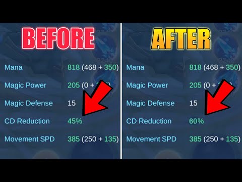 INCREASE CD REDUCTION FROM 45% TO 60% WITH THIS BUILDING TRICK (Must Try) | Mlbb