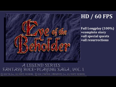 (PC) Eye of The Beholder (1991) | Longplay [no commentary] | +Secrets, +Full Story, +Explanations