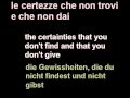 Nek- Se Non Ami -with lyrics 