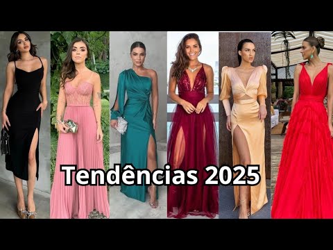 40 vestidos de festa tendência 2025/ vestido madrinha, formatura