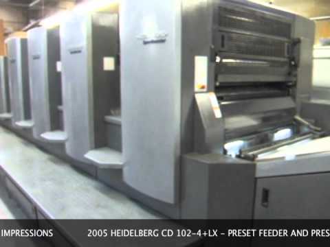 Heidelberg CD 102-4+LX - Year 2005