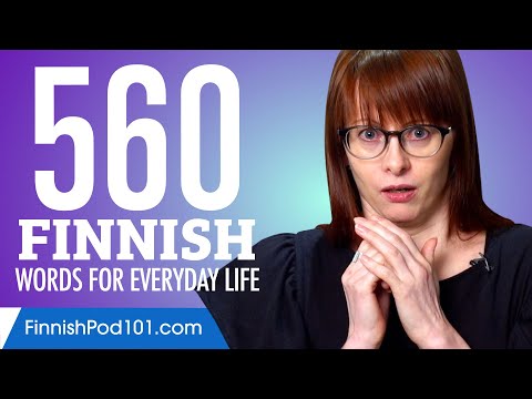 560 Finnish Words for Everyday Life - Basic Vocabulary #28