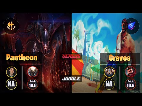 Pobelter PANTHEON (Jungle) [Conqueror] VS GRAVES - Challenger NA Patch 10.6