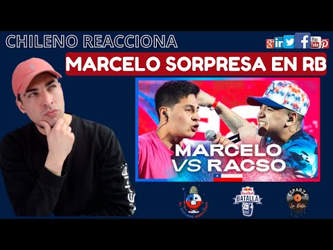 MARCELO LA SORPRESA vs RACSO | CHILENO REACCIONA #redbullbatalla #freestyle #chile #chileno #racso