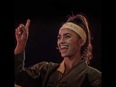 Cobra Kai cast members with a black belt irl#cobrakai#brandonhlee#daniellarusso#zara#cobrakaichop