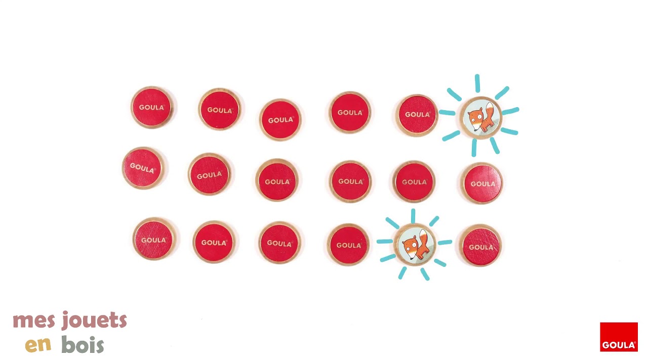 Jeu de memo en bois - Les amis des bois