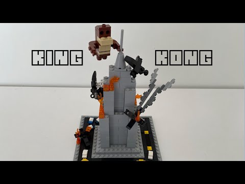 King Kong Destroying Empire State Building (MOC)