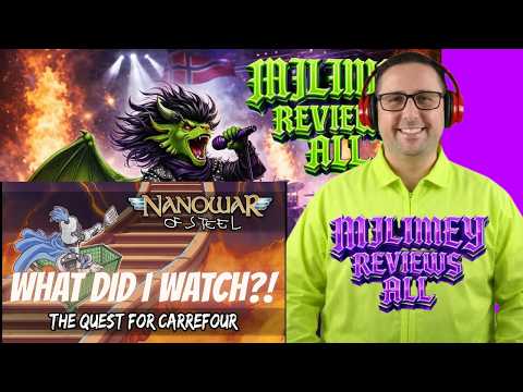 The Quest For Carrefour — Nanowar Of Steel | Lyrics Video | Reaction! 😄🛒