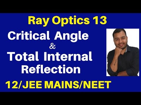 Ray Optics 13 : Critical Angle and Total Internal Reflection - TIR - JEE/NEET Video