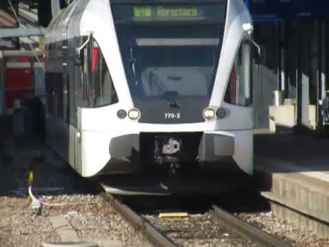 RABe 526 770-3 Leaving Romanshorn to Rorschach S7