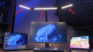 Quntis 32.5" 3-Stage Desk Lamp and Back Light