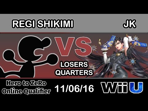 Hero to ZeRo - OSF | Regi Shikimi (Mr. G&W) Vs. JK (Bayonetta) Losers Quarters - Smash Wii U