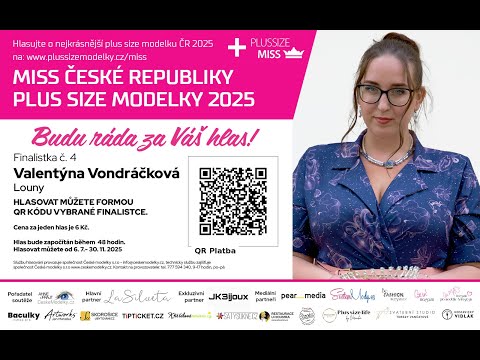 Finalistka s č. 4 soutěže Miss Plus Size Modelky České republiky 2025