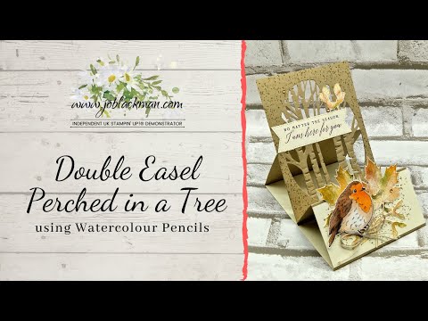 Double Easel Card - Perched in a Tree by Jo Blackman Papercraft