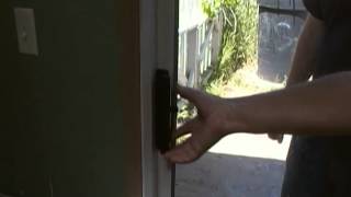 How to open a locked sliding glass door