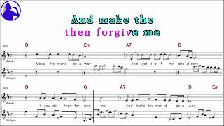 Download lagu Eddy Amold-Make the world go away karaoke sheet music,MR for players,chord,chorus,Lyrics(Ye karaoke) mp3