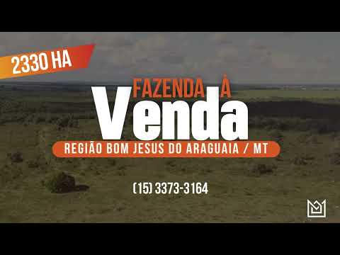 Fazenda à venda em Bom Jesus do Araguaia/MT