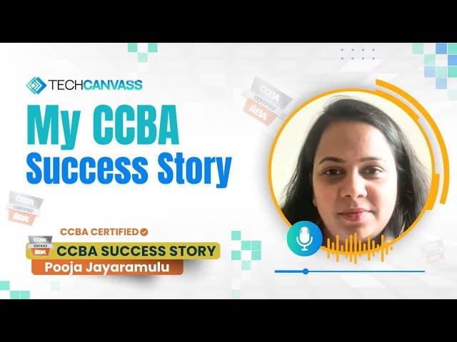 Pooja's CCBA Success Story